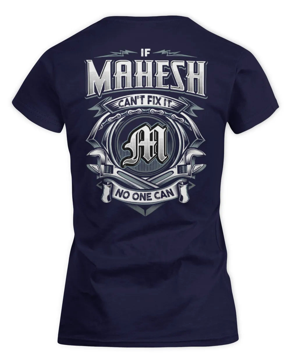 MAHESH AP81-K4-626 - Personalized Ahmed Quote Apparel “If Ahmed Can't Fix It, No One Can” - Women's Standard T-Shirt - Navy
