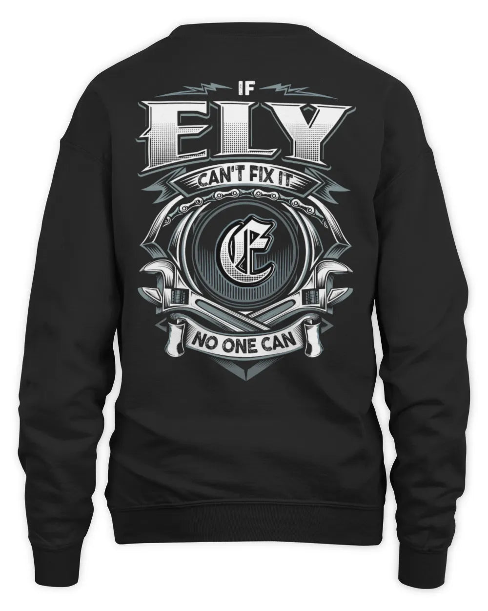 ELY AP81-K4-626 - Personalized Ahmed Quote Apparel “If Ahmed Can't Fix It, No One Can” - Unisex Sweatshirt - Black