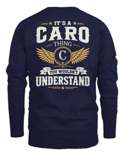 CARO KT06-M008 It’s a [NAME] Thing – You Wouldn’t Understand | Personalized Vintage T-Shirt - Men's Long Sleeved T-Shirt - Navy