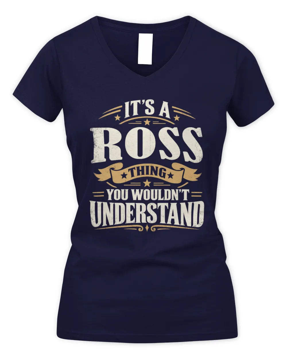 ROSS P08 TH51 - Personalized “It’s a/an [NAME] Thing – You Wouldn’t Understand” Shirt - Women's V-Neck T-Shirt - Navy
