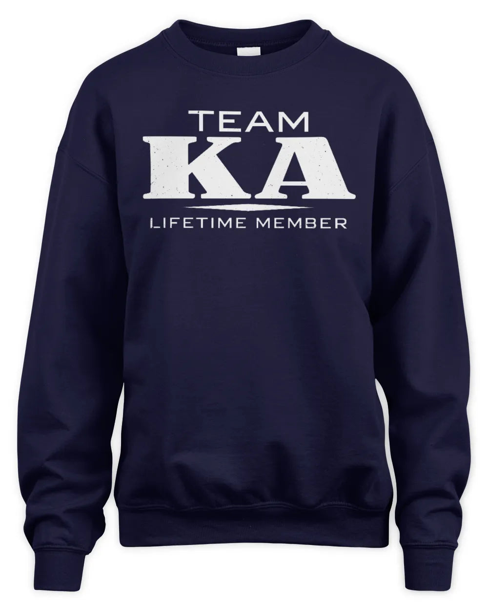 KA BL62-K4-128 - Personalized “Team NAME Lifetime Member” - Unisex Sweatshirt - Navy