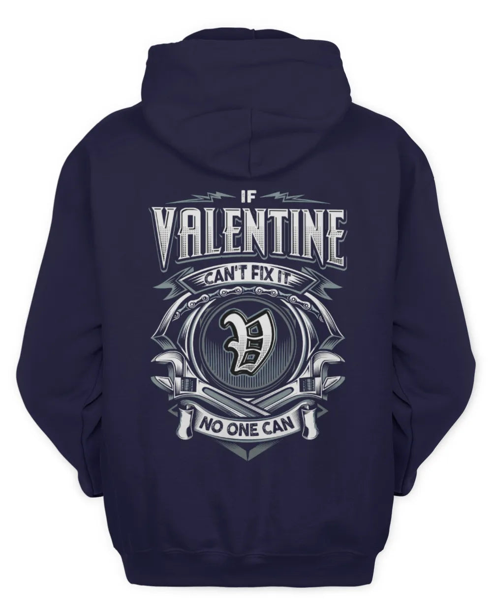 VALENTINE AP81-K4-626 - Personalized Ahmed Quote Apparel “If Ahmed Can't Fix It, No One Can” - Unisex Hoodie - Navy
