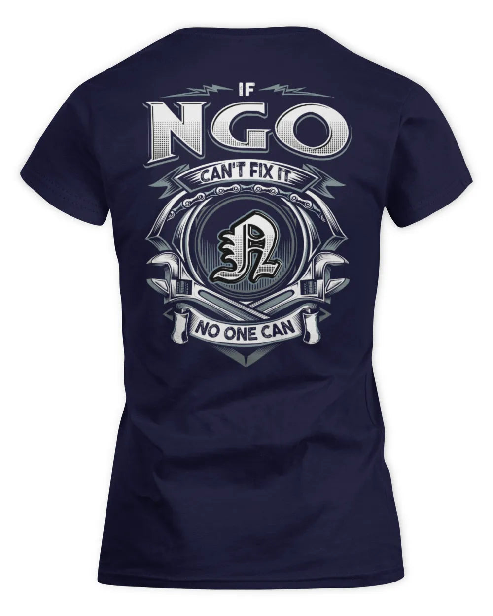 NGO AP81-K4-626 - Personalized Ahmed Quote Apparel “If Ahmed Can't Fix It, No One Can” - Women's Standard T-Shirt - Navy