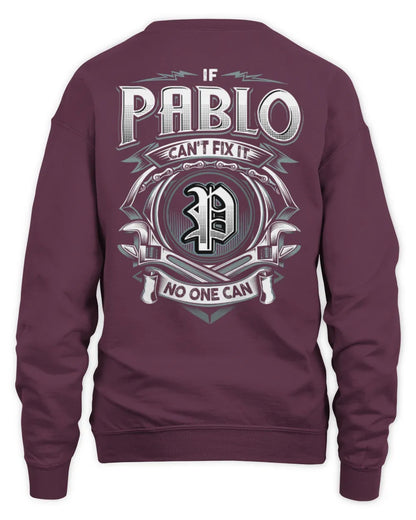 PABLO AP81-K4-626 - Personalized Ahmed Quote Apparel “If Ahmed Can't Fix It, No One Can” - Unisex Sweatshirt - Maroon