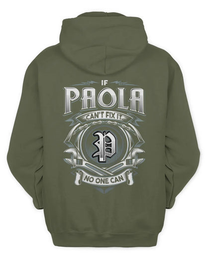 PAOLA AP81-K4-626 - Personalized Ahmed Quote Apparel “If Ahmed Can't Fix It, No One Can” - Unisex Hoodie - Military Green