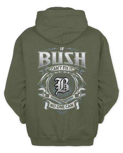 BUSH AP81-K4-626 - Personalized Ahmed Quote Apparel “If Ahmed Can't Fix It, No One Can” - Unisex Hoodie - Military Green