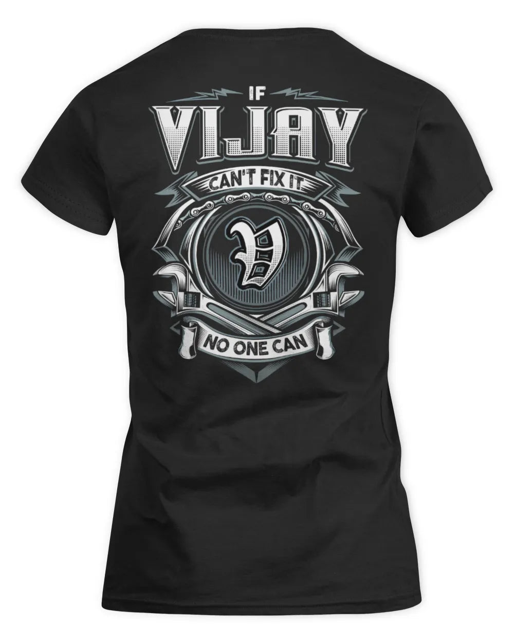 VIJAY AP81-K4-626 - Personalized Ahmed Quote Apparel “If Ahmed Can't Fix It, No One Can” - Women's Standard T-Shirt - Black