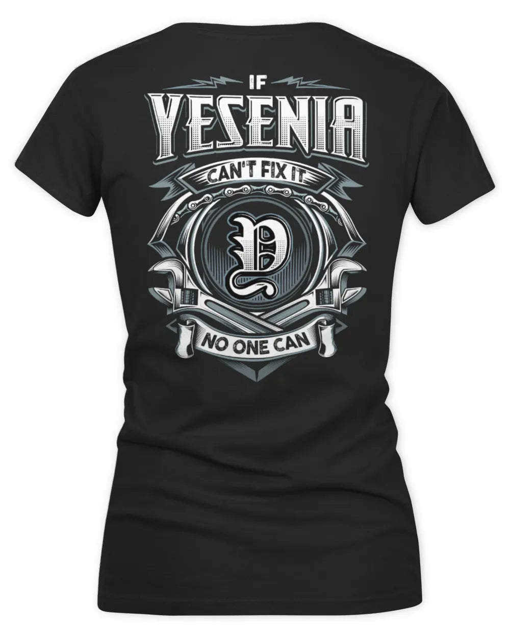 YESENIA AP81-K4-626 - Personalized Ahmed Quote Apparel “If Ahmed Can't Fix It, No One Can” - Women's V-Neck T-Shirt - Black