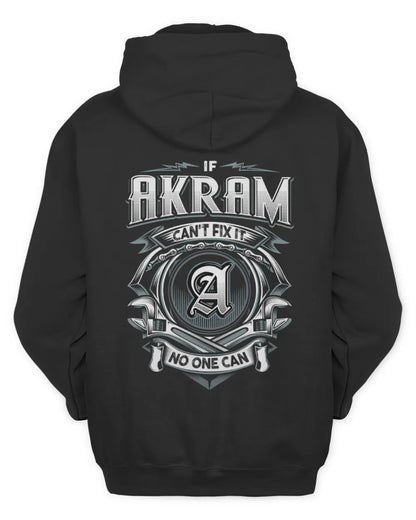 AKRAM AP81-K4-626 - Personalized Ahmed Quote Apparel “If Ahmed Can't Fix It, No One Can” - Unisex Hoodie - Black