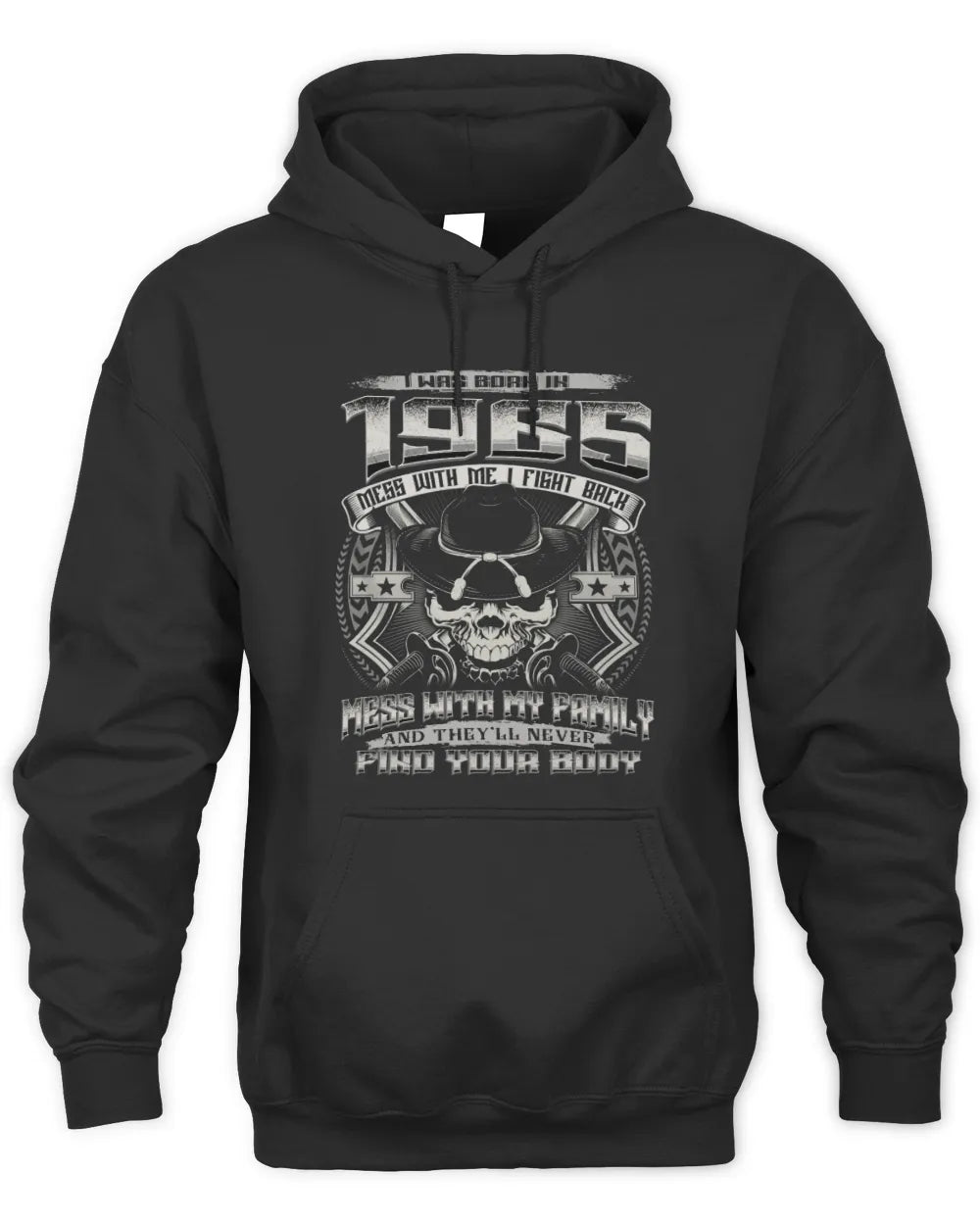 1965 HH89-K2 – Protective Family Quote T-Shirt - Unisex Hoodie - Black
