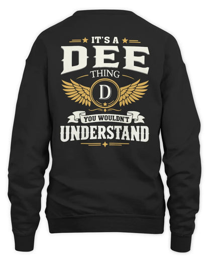 DEE KT06-M008 It’s a [NAME] Thing – You Wouldn’t Understand | Personalized Vintage T-Shirt - Unisex Sweatshirt - Black
