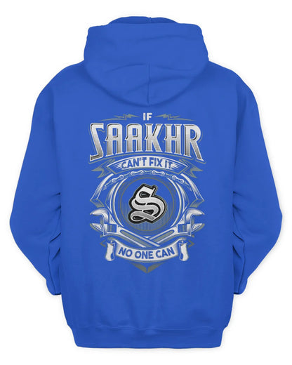 SAAKHR AP81-K4-626 - Personalized Ahmed Quote Apparel “If Ahmed Can't Fix It, No One Can” - Unisex Hoodie - Royal
