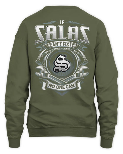 SALAS AP81-K4-626 - Personalized Ahmed Quote Apparel “If Ahmed Can't Fix It, No One Can” - Unisex Sweatshirt - Military Green