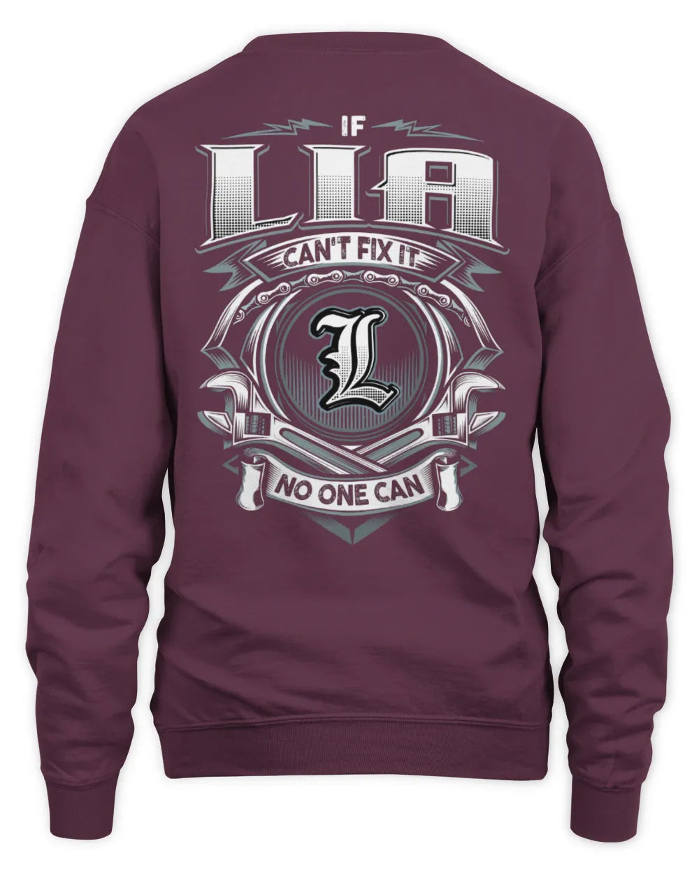 LIA AP81-K4-626 - Personalized Ahmed Quote Apparel “If Ahmed Can't Fix It, No One Can” - Unisex Sweatshirt - Maroon