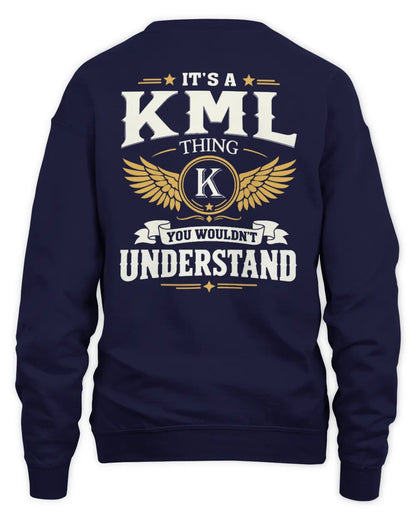 KML KT06-M008 It’s a [NAME] Thing – You Wouldn’t Understand | Personalized Vintage T-Shirt - Unisex Sweatshirt - Navy
