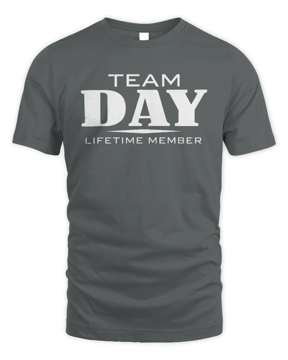 DAY BL62-K4-128 - Personalized “Team NAME Lifetime Member” - Unisex Standard T-Shirt - Charcoal