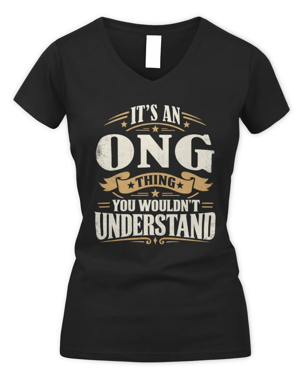 ONG P08 TH51 - Personalized “It’s a/an [NAME] Thing – You Wouldn’t Understand” Shirt - Women's V-Neck T-Shirt - Black