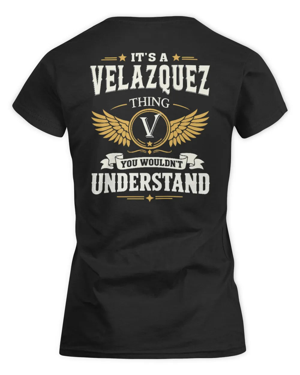 VELAZQUEZ KT06-M008 It’s a [NAME] Thing – You Wouldn’t Understand | Personalized Vintage T-Shirt - Women's Standard T-Shirt - Black