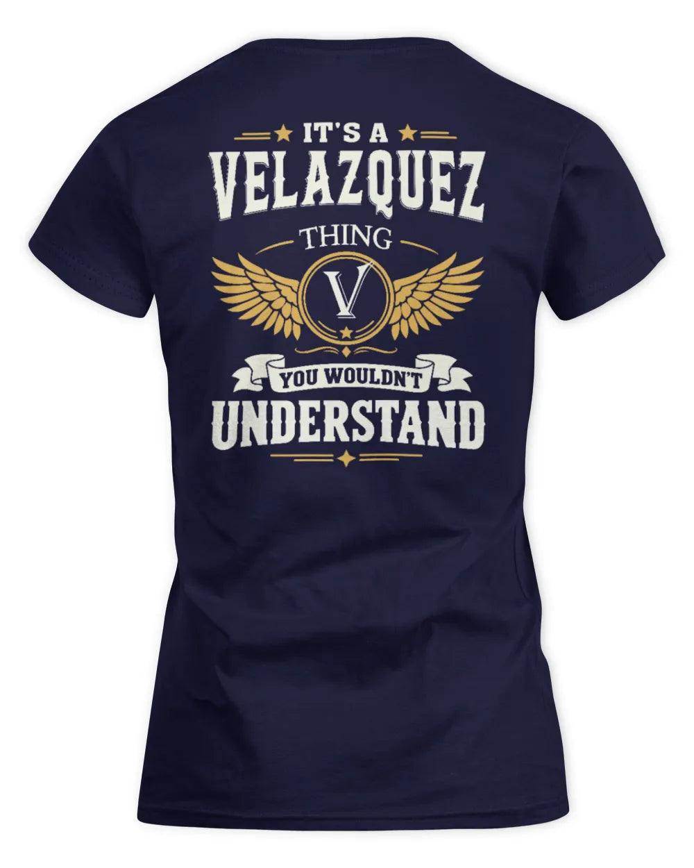 VELAZQUEZ KT06-M008 It’s a [NAME] Thing – You Wouldn’t Understand | Personalized Vintage T-Shirt - Women's Standard T-Shirt - Navy