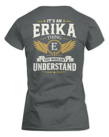 ERIKA KT06-M008 It’s a [NAME] Thing – You Wouldn’t Understand | Personalized Vintage T-Shirt - Women's Standard T-Shirt - Charcoal