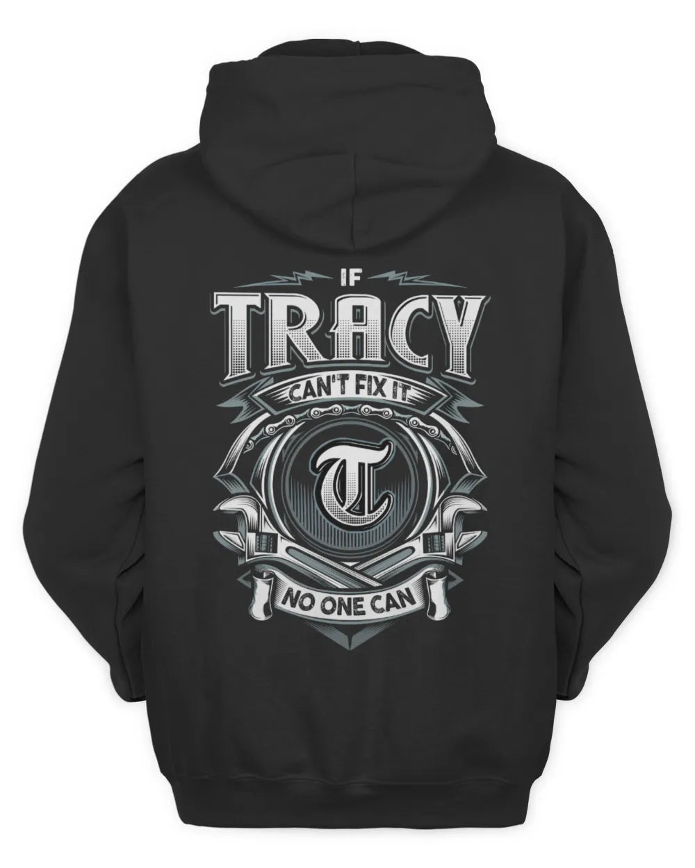 TRACY AP81-K4-626 - Personalized Ahmed Quote Apparel “If Ahmed Can't Fix It, No One Can” - Unisex Hoodie - Black