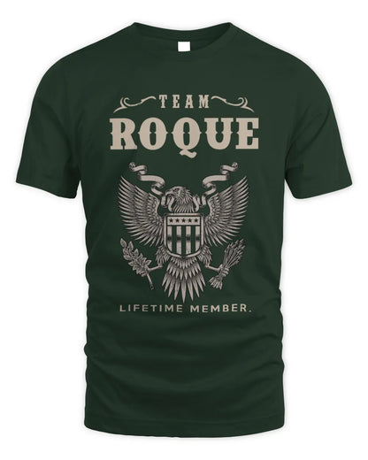 ROQUE TP06-K82 – Personalized Classic Style Apparel “Team NAME Lifetime Member” - Unisex Standard T-Shirt - Forest Green