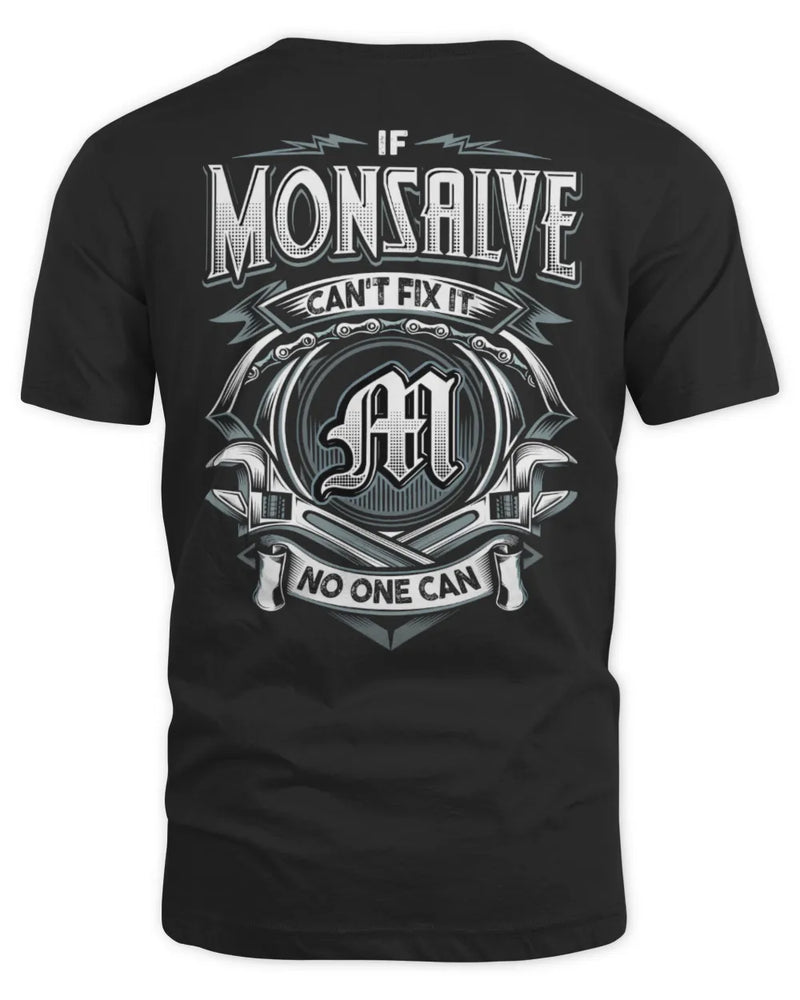 MONSALVE AP81-K4-626 - Personalized Ahmed Quote Apparel “If Ahmed Can't Fix It, No One Can” - Unisex Standard T-Shirt - Black
