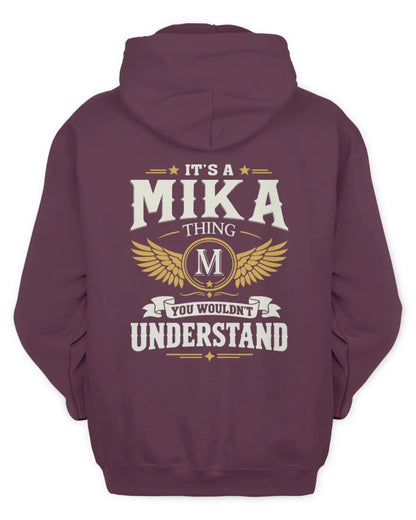 MIKA KT06-M008 It’s a [NAME] Thing – You Wouldn’t Understand | Personalized Vintage T-Shirt - Unisex Hoodie - Maroon