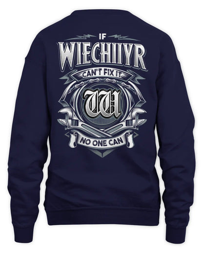 WIECHIIYR AP81-K4-626 - Personalized Ahmed Quote Apparel “If Ahmed Can't Fix It, No One Can” - Unisex Sweatshirt - Navy