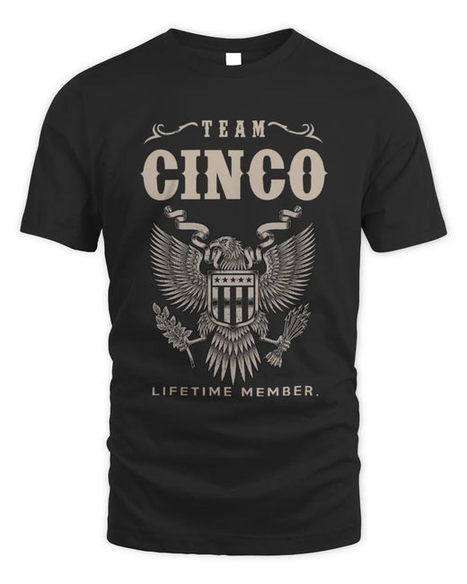 CINCO TP06-K82 – Personalized Classic Style Apparel “Team NAME Lifetime Member”