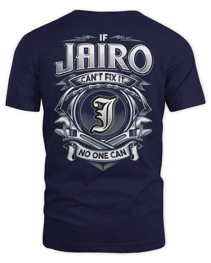 JAIRO AP81-K4-626 - Personalized Ahmed Quote Apparel “If Ahmed Can't Fix It, No One Can” - Unisex Standard T-Shirt - Navy
