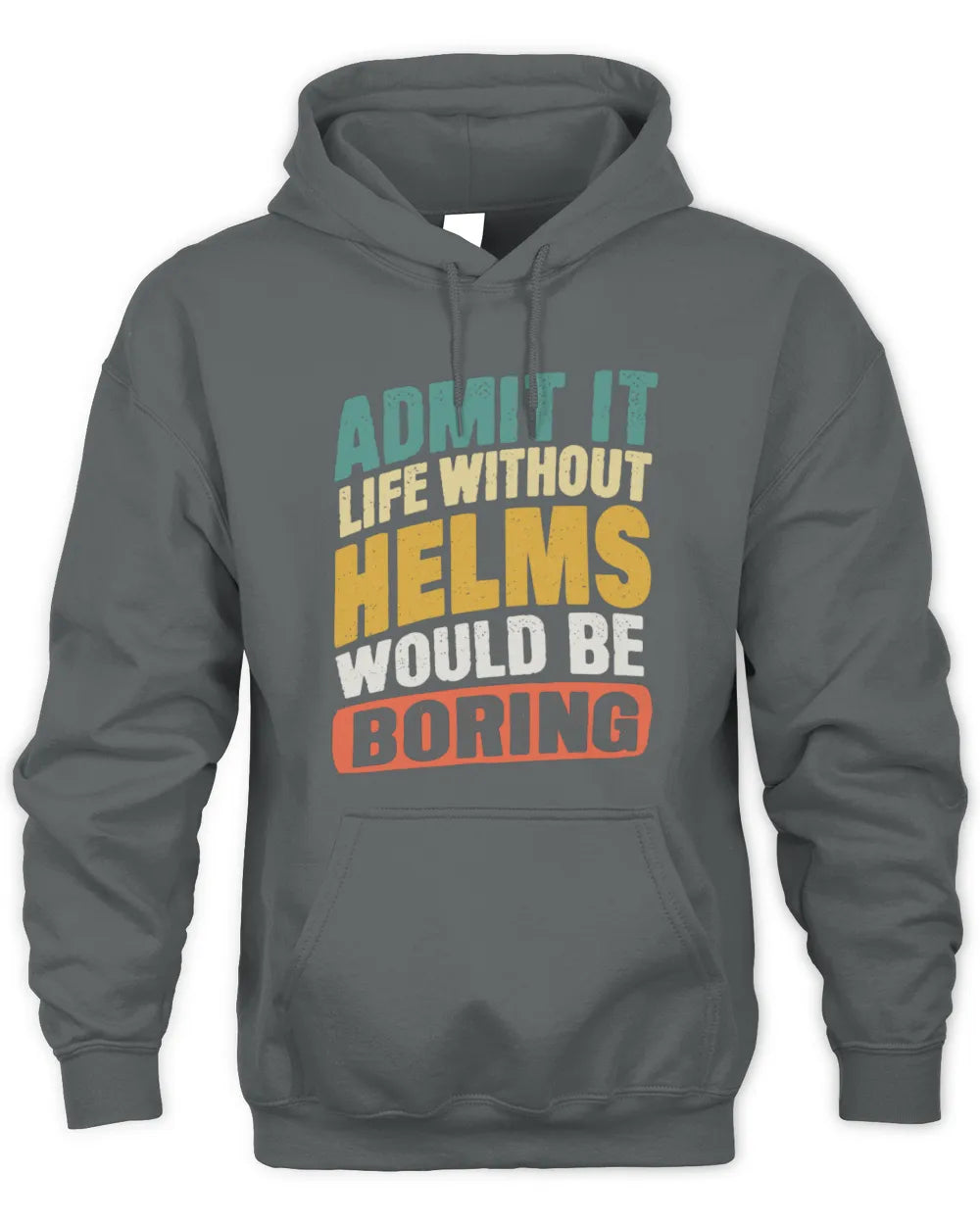 HELMS TP88-K4-229
Personalized Funny Quote Apparel “Life Without NAME Would Be Boring” - Unisex Hoodie - Charcoal