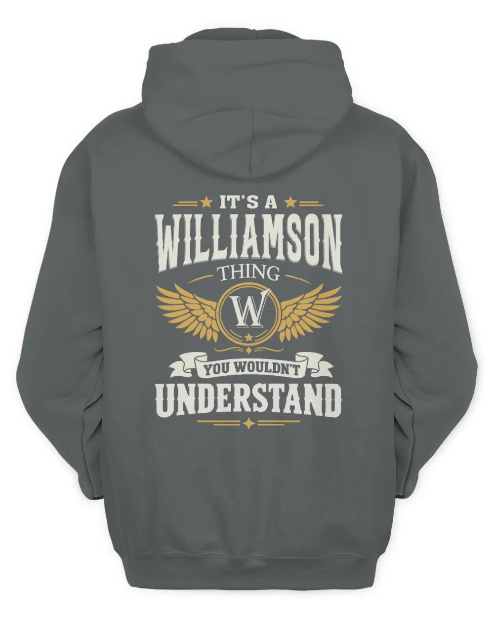 WILLIAMSON KT06-M008 It’s a [NAME] Thing – You Wouldn’t Understand | Personalized Vintage T-Shirt - Unisex Hoodie - Charcoal