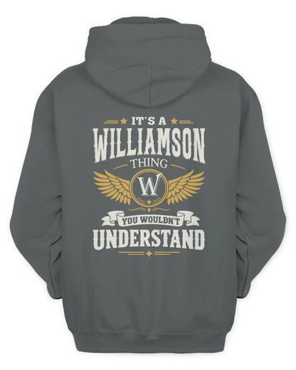 WILLIAMSON KT06-M008 It’s a [NAME] Thing – You Wouldn’t Understand | Personalized Vintage T-Shirt - Unisex Hoodie - Charcoal