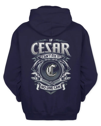 CESAR AP81-K4-626 - Personalized Ahmed Quote Apparel “If Ahmed Can't Fix It, No One Can” - Unisex Hoodie - Navy