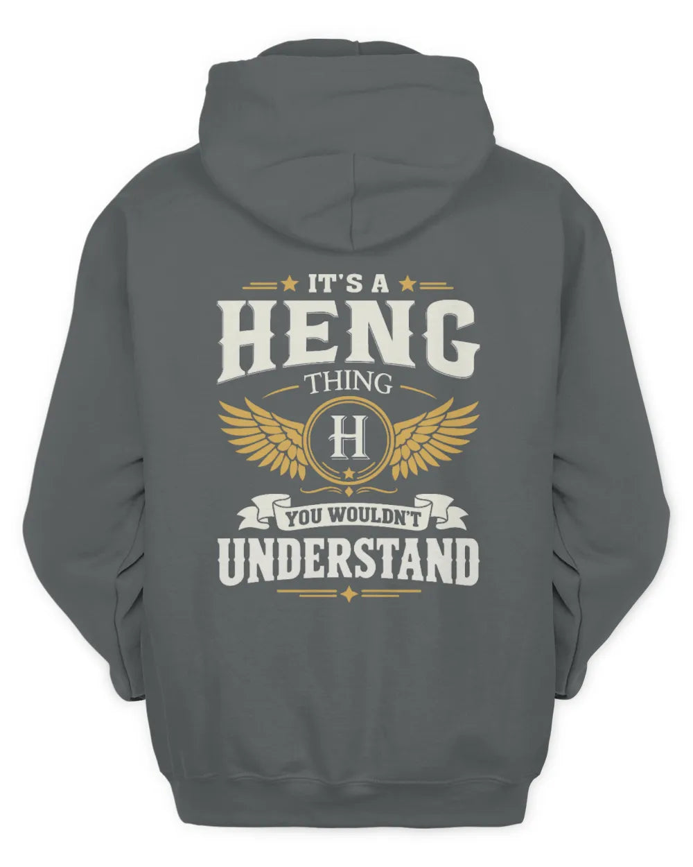 HENG KT06-M008 It’s a [NAME] Thing – You Wouldn’t Understand | Personalized Vintage T-Shirt - Unisex Hoodie - Charcoal