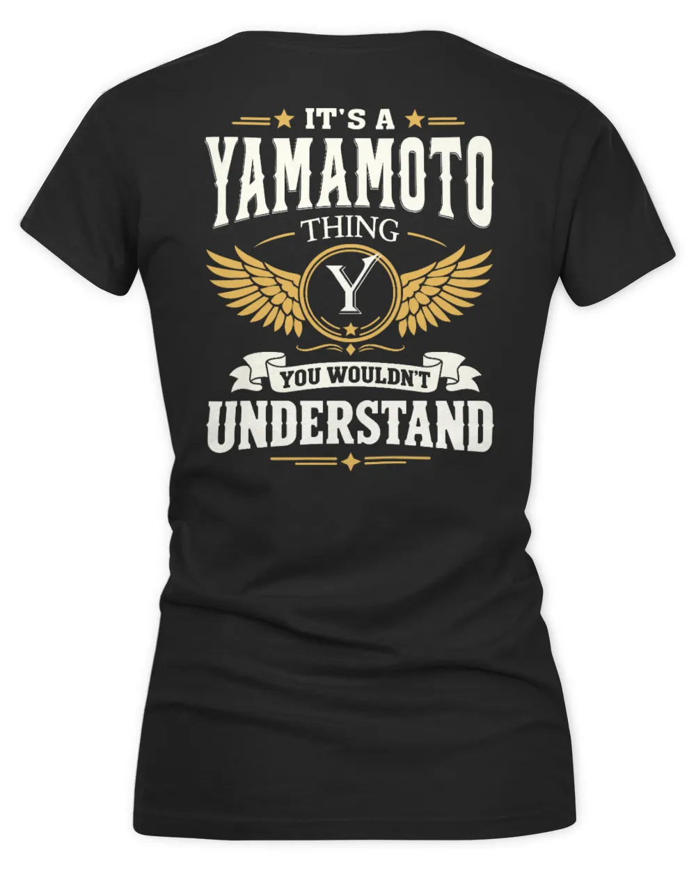 YAMAMOTO KT06-M008 It’s a [NAME] Thing – You Wouldn’t Understand | Personalized Vintage T-Shirt - Women's V-Neck T-Shirt - Black