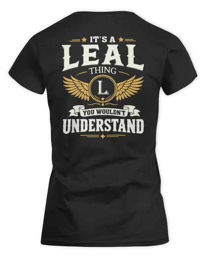 LEAL KT06-M008 It’s a [NAME] Thing – You Wouldn’t Understand | Personalized Vintage T-Shirt - Women's Standard T-Shirt - Black
