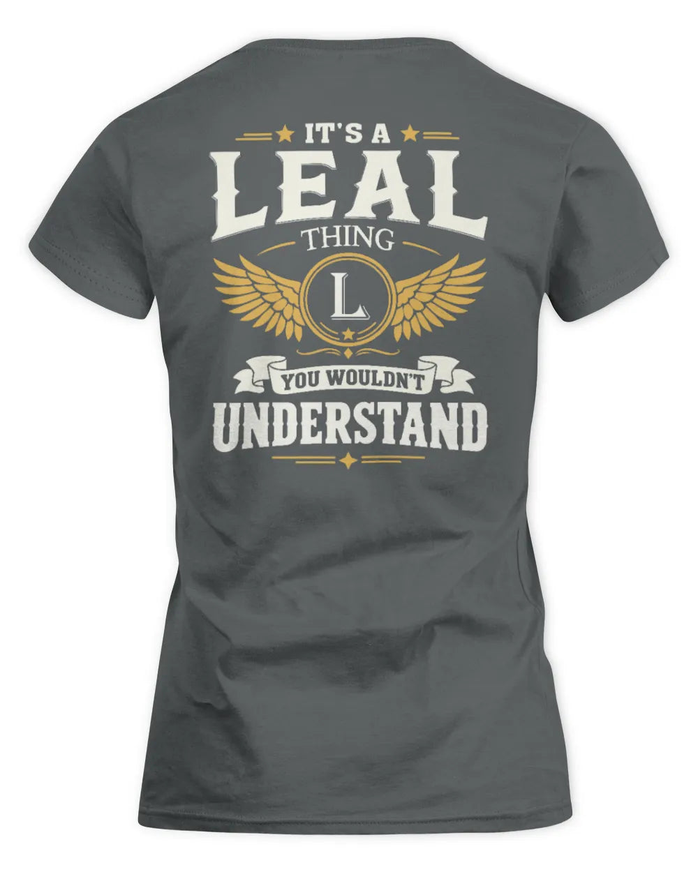 LEAL KT06-M008 It’s a [NAME] Thing – You Wouldn’t Understand | Personalized Vintage T-Shirt - Women's Standard T-Shirt - Charcoal