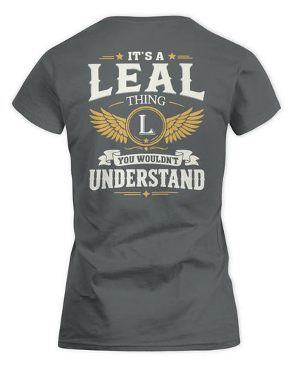 LEAL KT06-M008 It’s a [NAME] Thing – You Wouldn’t Understand | Personalized Vintage T-Shirt - Women's Standard T-Shirt - Charcoal