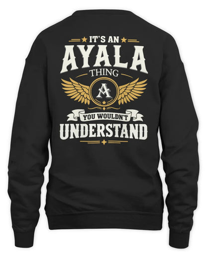AYALA KT06-M008 It’s a [NAME] Thing – You Wouldn’t Understand | Personalized Vintage T-Shirt - Unisex Sweatshirt - Black