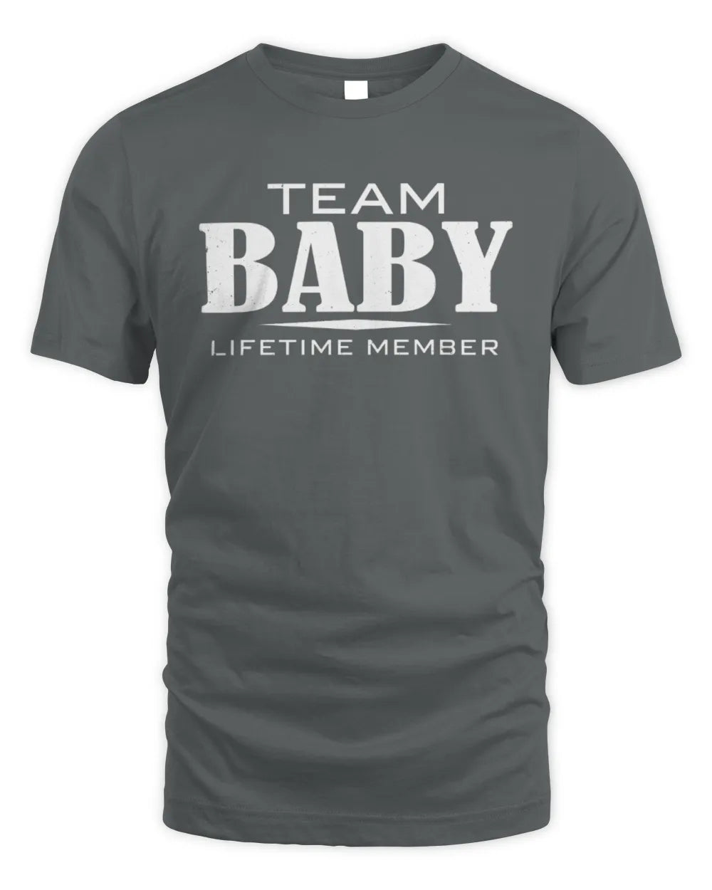 BABY BL62-K4-128 - Personalized “Team NAME Lifetime Member” - Unisex Standard T-Shirt - Charcoal