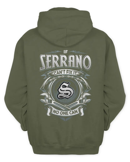 SERRANO AP81-K4-626 - Personalized Ahmed Quote Apparel “If Ahmed Can't Fix It, No One Can” - Unisex Hoodie - Military Green