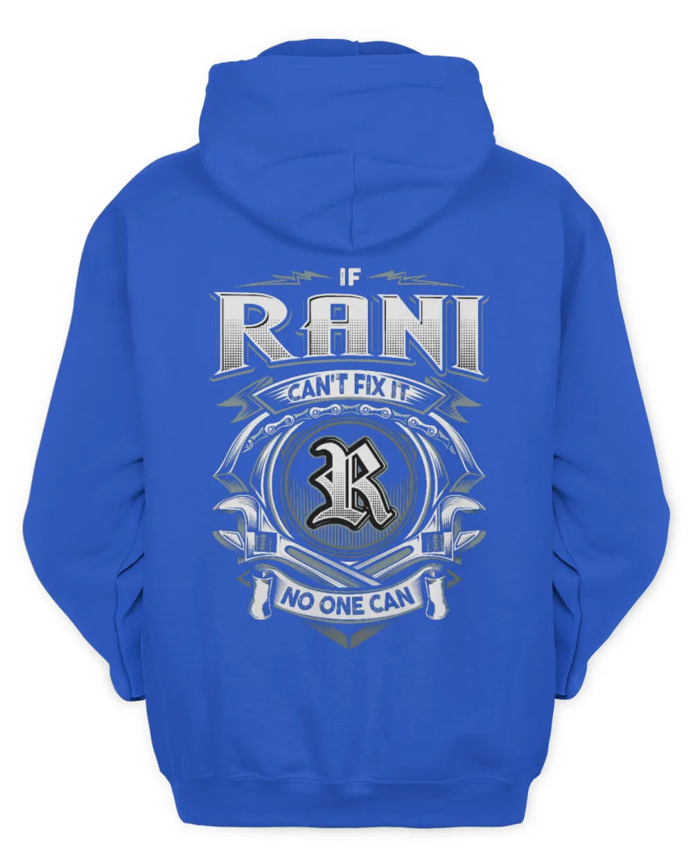 RANI AP81-K4-626 - Personalized Ahmed Quote Apparel “If Ahmed Can't Fix It, No One Can” - Unisex Hoodie - Royal
