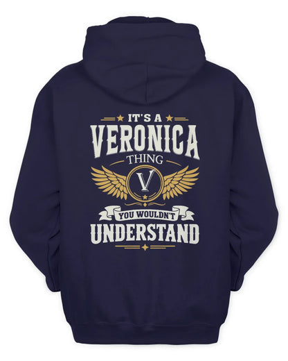 VERONICA KT06-M008 It’s a [NAME] Thing – You Wouldn’t Understand | Personalized Vintage T-Shirt - Unisex Hoodie - Navy