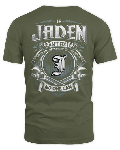 JADEN AP81-K4-626 - Personalized Ahmed Quote Apparel “If Ahmed Can't Fix It, No One Can” - Unisex Standard T-Shirt - Military Green