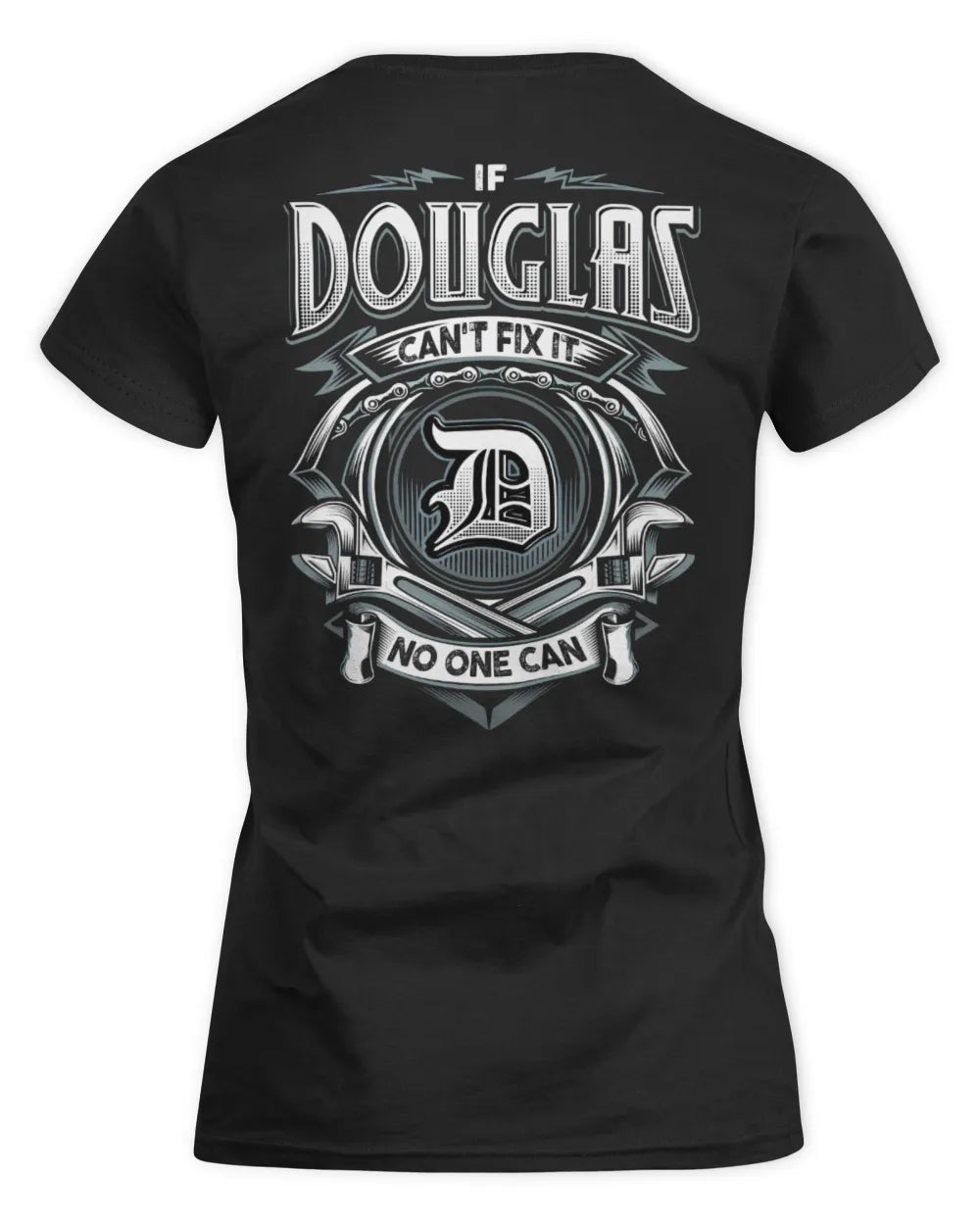 DOUGLAS AP81-K4-626 - Personalized Ahmed Quote Apparel “If Ahmed Can't Fix It, No One Can” - Women's Standard T-Shirt - Black