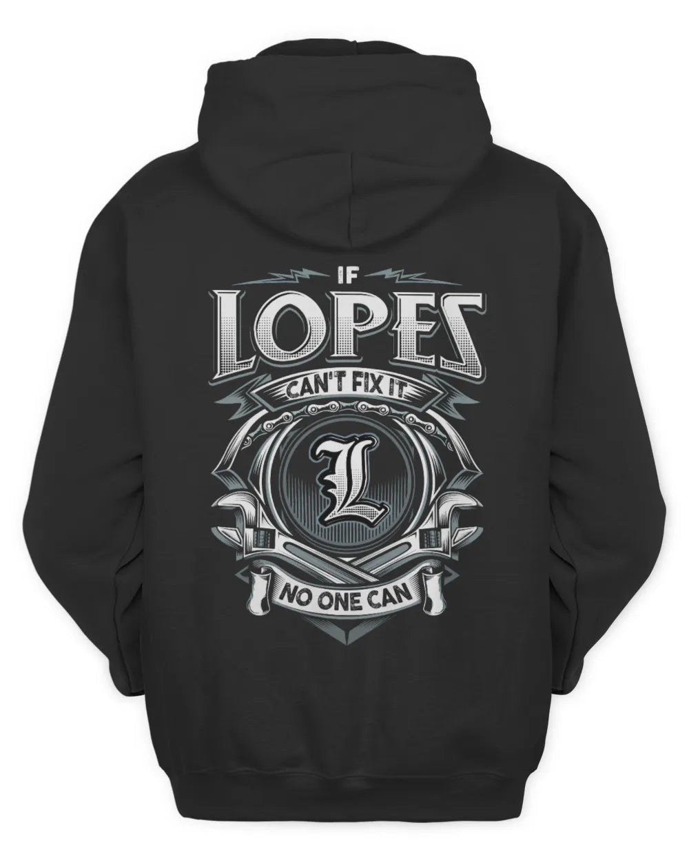 LOPES AP81-K4-626 - Personalized Ahmed Quote Apparel “If Ahmed Can't Fix It, No One Can” - Unisex Hoodie - Black