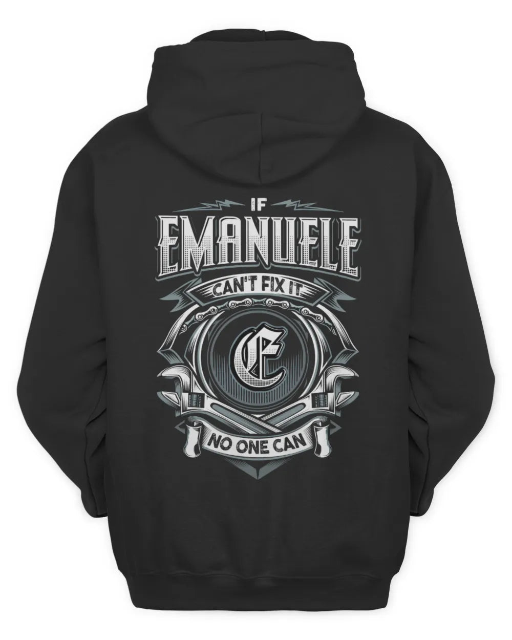 EMANUELE AP81-K4-626 - Personalized Ahmed Quote Apparel “If Ahmed Can't Fix It, No One Can” - Unisex Hoodie - Black