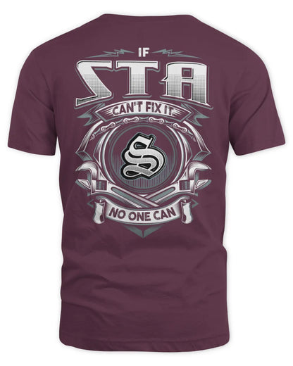 STA AP81-K4-626 - Personalized Ahmed Quote Apparel “If Ahmed Can't Fix It, No One Can” - Unisex Standard T-Shirt - Maroon